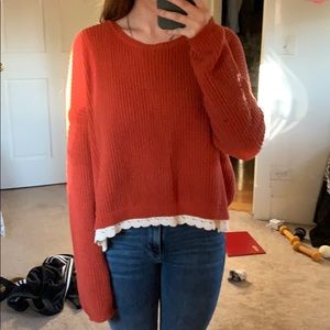 Orange urban outfitters sweater